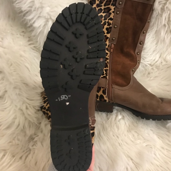 Steve Madden Leopard and Leather boots - Picture 3 of 4